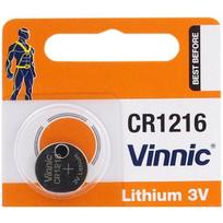 CR1216 baterijos 3V Vinnic ličio CR1216 pakuotėje po 1 vnt.