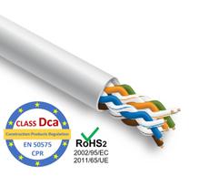 LAN vytos poros kabelis, STEINMARK, CAT5 UTP, instaliacijai viduje, 305m | CPR klasė Dca s2,d2,a1 |