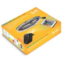 Ryški RGB LED juosta su 300 diodų, pulteliu ir maitinimo bloku | 5 metrai | 36W