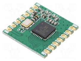Module: RF | FM transceiver | FSK | 868MHz | SPI | -120dBm | 1.8÷3.6VDC
