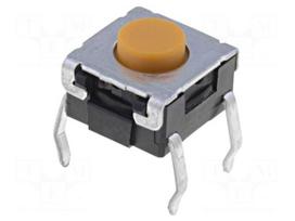 Microswitch TACT | SPST-NO | Pos: 2 | 0.05A/24VDC | THT | none | 2.25N