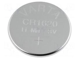 Battery: lithium | 3V | CR1620,coin | Ø16x2mm | 70mAh