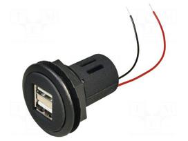Automotive power supply | USB A socket x2 | 5A | Sup.volt: 12÷24VDC