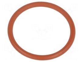 O-ring gasket | VMQ | Thk: 1.5mm | Øint: 16mm | PG11 | red | -60÷250°C