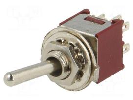 Switch: toggle | Pos: 3 | DP3T | ON-OFF-ON | 1A/250VAC | -55÷65°C | 20mΩ