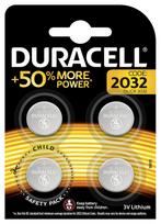 CR2032 akumuliatoriai 3V Duracell ličio DL2032 pakuotėje po 4 vnt.