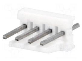 Socket | wire-board | male | PIN: 4 | polarized | 2.54mm | THT | MTA-100