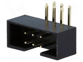 Socket | IDC | male | PIN: 6 | angled 90° | THT | gold-plated | 2mm