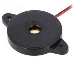 Sound transducer: piezo | 2.8kHz | 30mm | Sound level: 80dB