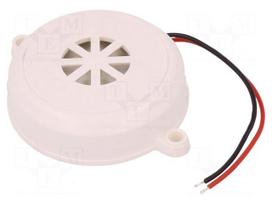 Sound transducer: piezo alarm | 12÷24VDC | Colour: white