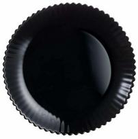 Lėkštė desertinė Luminarc Bloom Black, 19 cm x 19 cm, juoda sp.