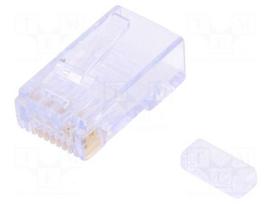 Plug | RJ45 | 44915 | PIN: 8 | Cat: 6 | with conductor guide | gold-plated