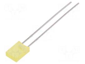 LED | rectangular | 5x2x7.15mm | yellow | 30÷70mcd | 130° | Front: flat