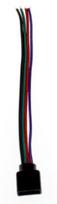 10mm RGB vienpusė "kištuko" tipo jungtis, 10cm