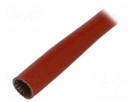 Insulating tube | Mat: glass fibre coated  with silicone rubber