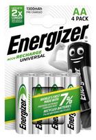 AA baterijos 1,2 V Energizer Recharge serija Ni-MH HR6 1300 mAh pakuotėje po 4GB.