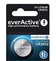 CR2032 baterijos 3V everActive ličio - 1gb.