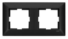 Rėmas 2-vietis juodas Panasonic Meridian NOVELLA Viko