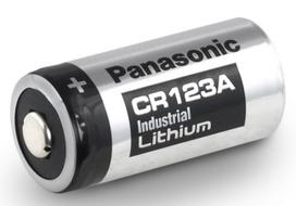 CR123A baterijos Panasonic Industrial 1550mAh ličio be pakuotės 1gb.