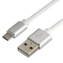 USB Micro B Wire / USB A 1.0m everActive CBS-1.5MW 2.4A balta pakuotėje po 1GB.