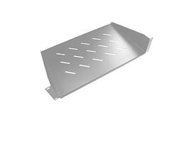 19" 1U priekyje montuojamos lentyna/350 mm / Pilka