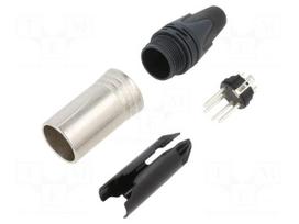 Connector: XLR | plug | male | XX | 10A | PIN: 4 | straight | for cable