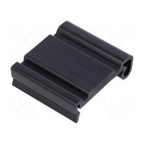 DIN bėgelio tvirtinimo kronšteinas | Kilimėlis: PVC | 40 mm | Bėgis: TS35