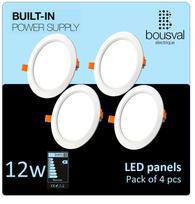 4 Įleidžiama LED panelė 12W 4000K 168x29 su įmontuotu maitinimo šaltiniu