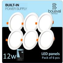 6 Įleidžiama LED panelė 12W 4000K 168x29 su įmontuotu maitinimo šaltiniu