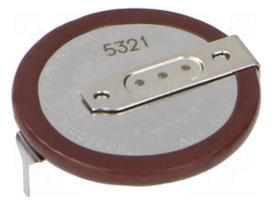 Baterija: Li; VL2020; 3V; 20 mAh; 2 kontaktai, PCB; ̈20x2.7mm