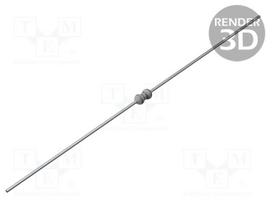 Rezistorius: metalinė plėvelė | THT | 339 | 0,4W | ±1 % | Ø1,6x3,6 mm | -55÷155°C
