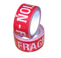 CAUTION FRAGILE red tape, solvent