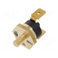 Jutiklis: termostatas | SPST-NC | 90°C | 16A | 250VAC | jungtys 6,3 mm