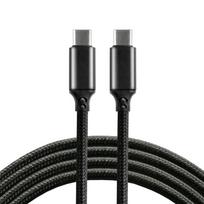 Kabelis USB-C 3.0 kištukas/kištukas 1.0m everActive CBB-1PD5 5A juodas nailonas