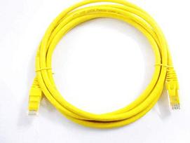 Patch cord : Patch Tinklo Kabelis : Patch cable : 2m | CAT5E | UTP | 200 cm | ElectroBase® |Geltona
