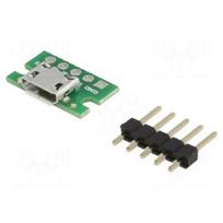 Modulis: adapteris | USB B mikro, kaiščio juostelė | USB Micro-B
