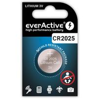 CR2025 baterijos 3V everActive ličio - be pakuotės 1gb.