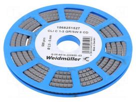 Markers | Marking: 8 | 2.5÷5mm | PVC | grey | -30÷80°C | leaded | CLI C