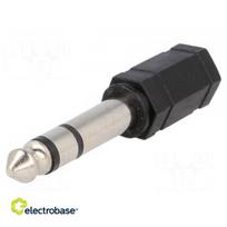 Adapteris | Lizdas 3,5 mm, lizdas 6,35 mm kištukas | stereofoninis