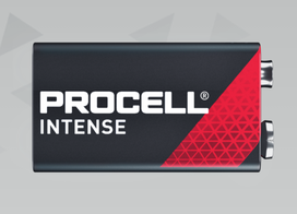 6F22/9V akumuliatorius 9V Duracell Procell INTENSE POWER serija Šarminis didelis nutekėjimas be iep.