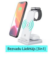 Belaidis įkroviklis [3in1] "Apple" telefonams, "Airpods" ausinėms ir "iWatch" laikrodžiams.