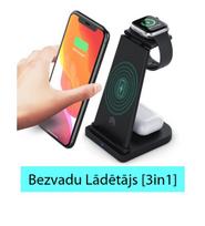 Belaidis įkroviklis [3in1] "Apple" telefonams, "Airpods" ausinėms ir "iWatch" laikrodžiams.