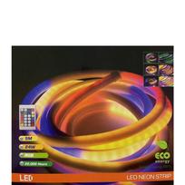 Apvalios spalvos RGB LED NEON FLEX juostų rinkinys, 5m, 24W RGB, IP44