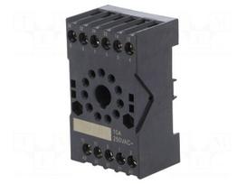 Socket | PIN: 11 | 10A | 250VAC | on panel,for DIN rail mounting
