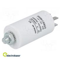 Kondensatorius: variklis, veikia | 1uF | 450V | ¨30x57mm | -25÷70°C | ±5 % | 3000 val