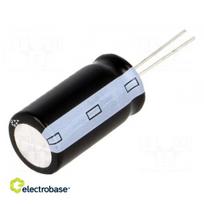 Kondensatorius: elektrolitinis | THT | 10uF | 400VDC | Ø10x20mm | Žingsnis: 5 mm