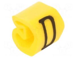 Markers | Marking: D | 1.3÷3mm | PVC | yellow | -30÷80°C | leaded | CLI C