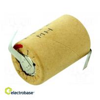 Baterija: Ni-MH | 4/5SC | 1.2V | 2000 mAh | litavimo antgalis | Ø23x34mm