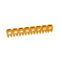 Marker CAB 3 - for wiring 0.5 to 1.5 mm - number 4 - yellow