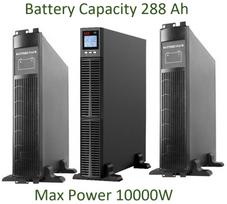 Profesionalus Šildymo sist. grynas sinusoidinis UPS keitiklis su baterija 32x12V/9Ah (288Ah) | 10KW